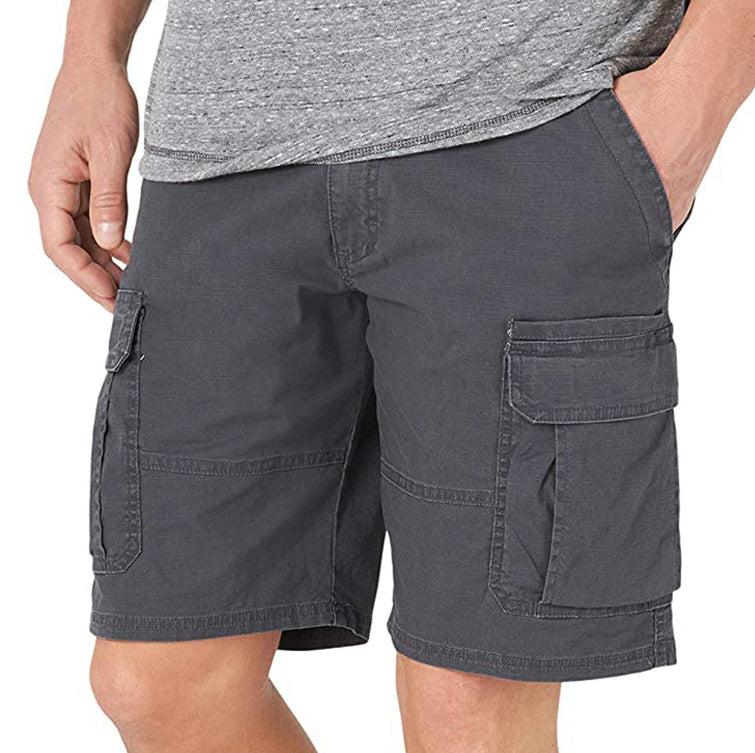 Men's casual cargo quarter pants