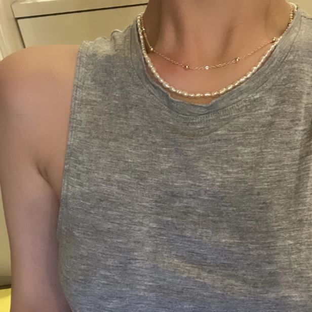 Luxurious Double Layer Pearl Close beade Double Layered Pearl Necklace