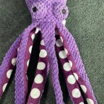 Octopus dog plush toy