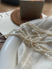 Natural Freshwater Jewelry for DIY Bracelet Strand Rice Pearl Necklace