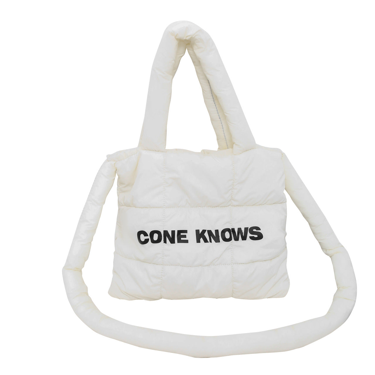 New cotton-padded bag large capacity puff bag Tote bag