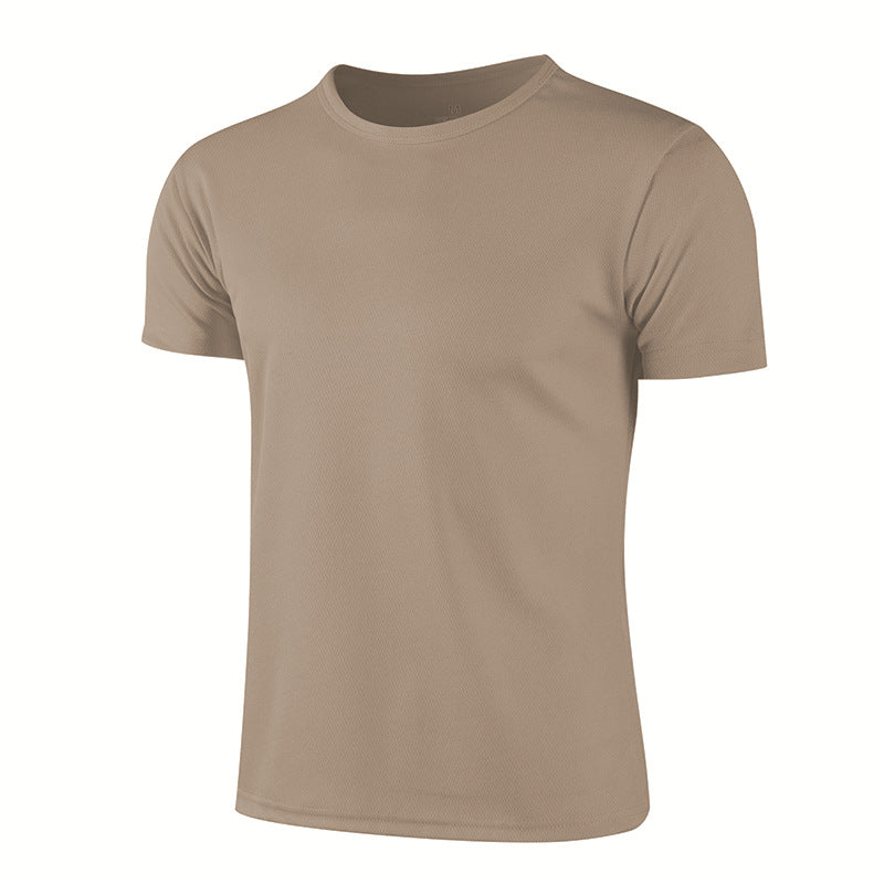 Quick drying round neck short sleeve T-shirt