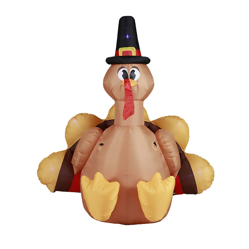 Thanksgiving Turkey Outdoor decoration Glow celebration party props garden decoration inflatable air model