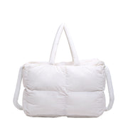 Simple diamond bag puffs with cotton plush bag