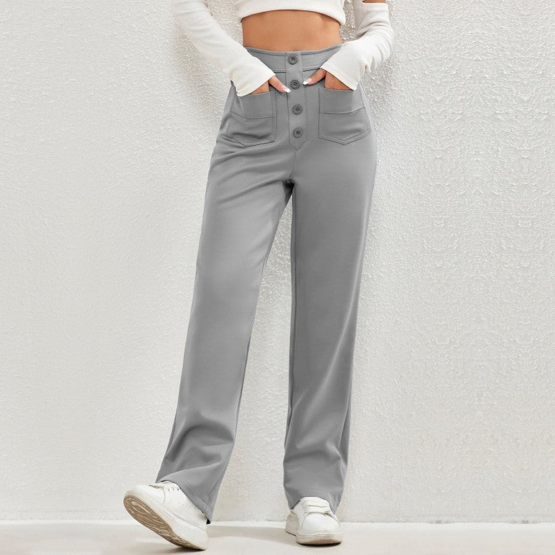 High-Waist Utility Cargo Pants