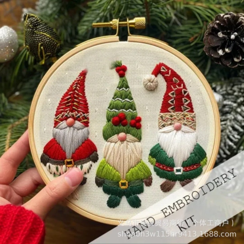 Christmas Embroidery KIT. Christmas embroidery Kit