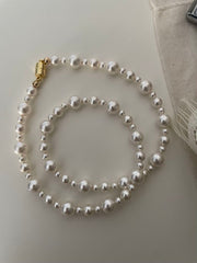 Mixed Pearl Strand Necklace Swarovski Pearls Classic Assorted Necklace