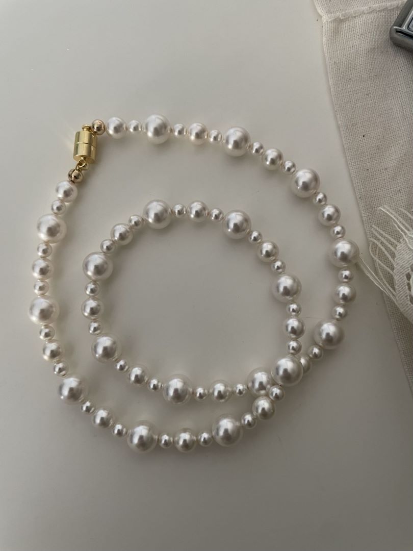 Mixed Pearl Strand Necklace Swarovski Pearls Classic Assorted Necklace