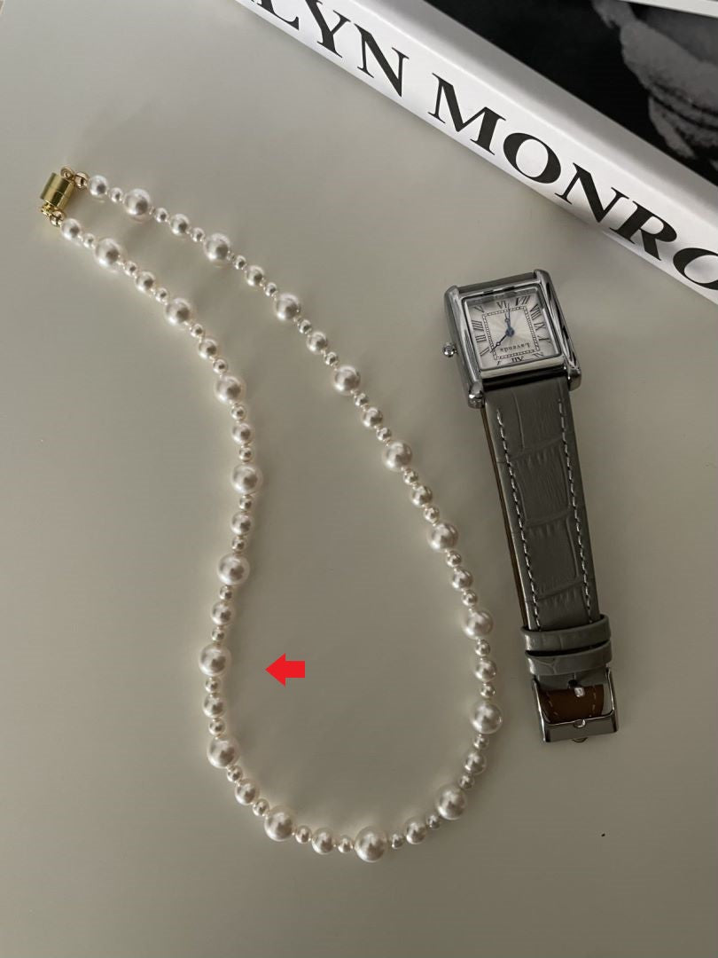 Mixed Pearl Strand Necklace Swarovski Pearls Classic Assorted Necklace