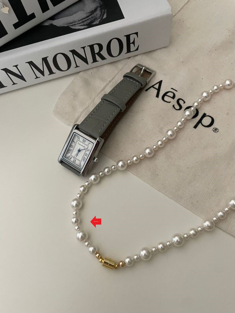 Mixed Pearl Strand Necklace Swarovski Pearls Classic Assorted Necklace