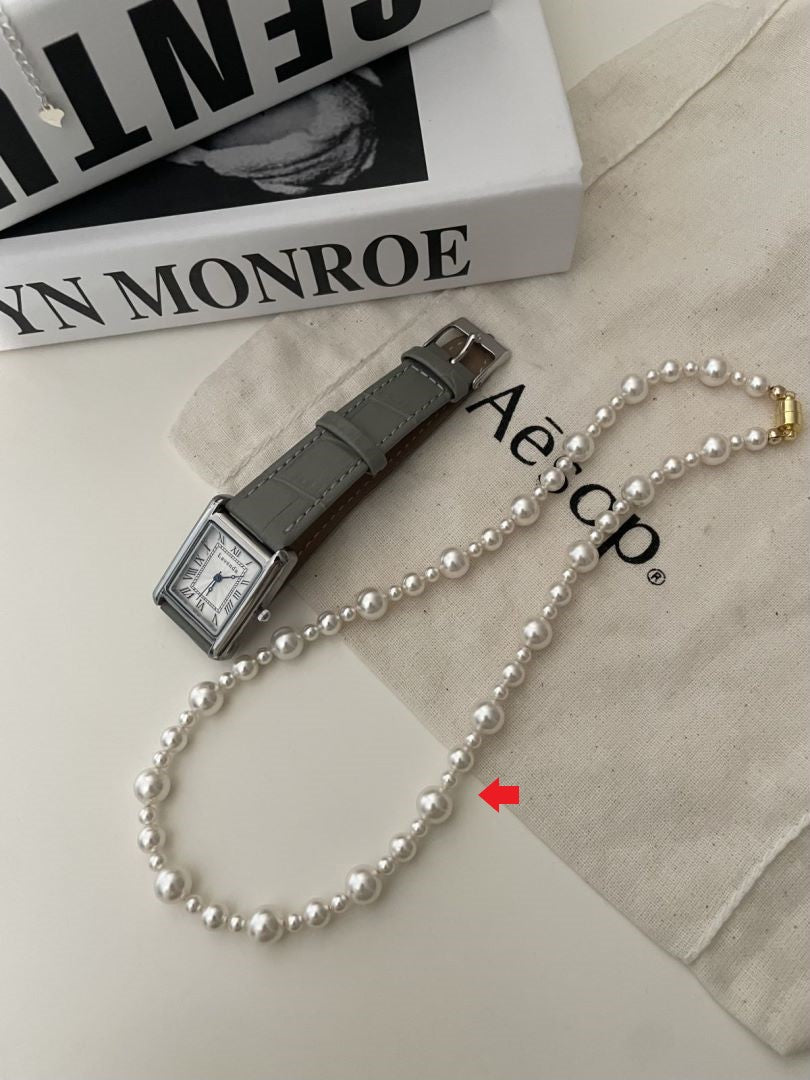 Mixed Pearl Strand Necklace Swarovski Pearls Classic Assorted Necklace