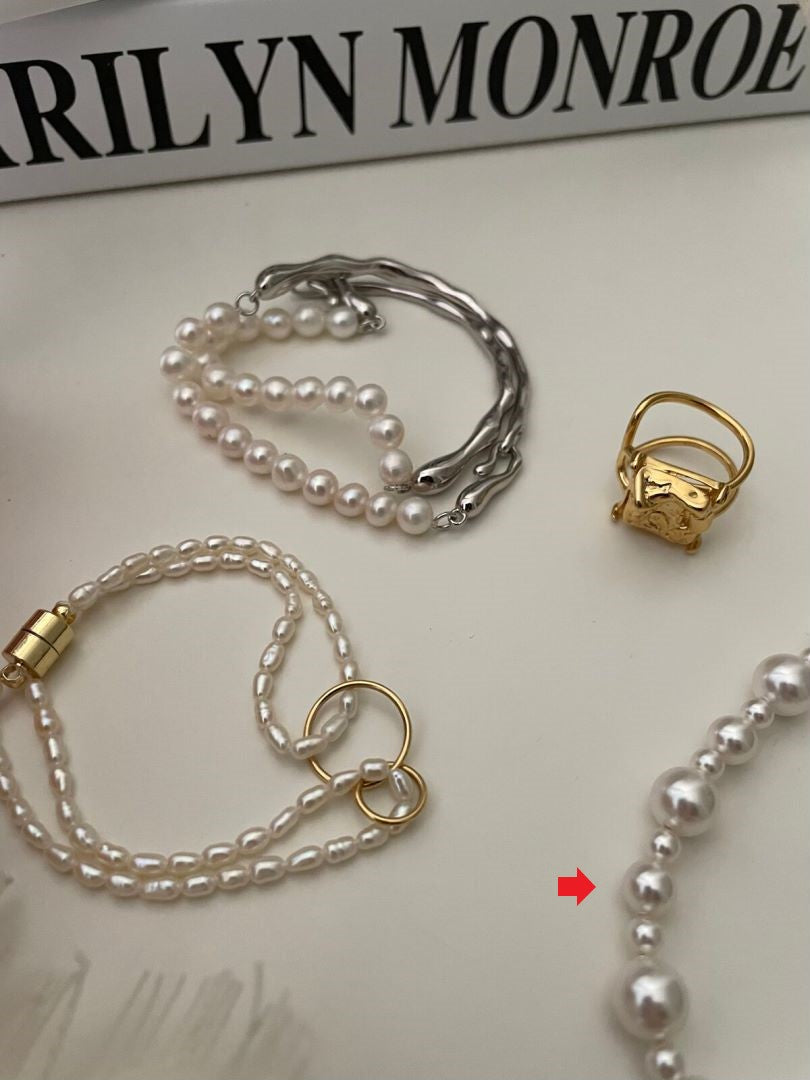 Mixed Pearl Strand Necklace Swarovski Pearls Classic Assorted Necklace