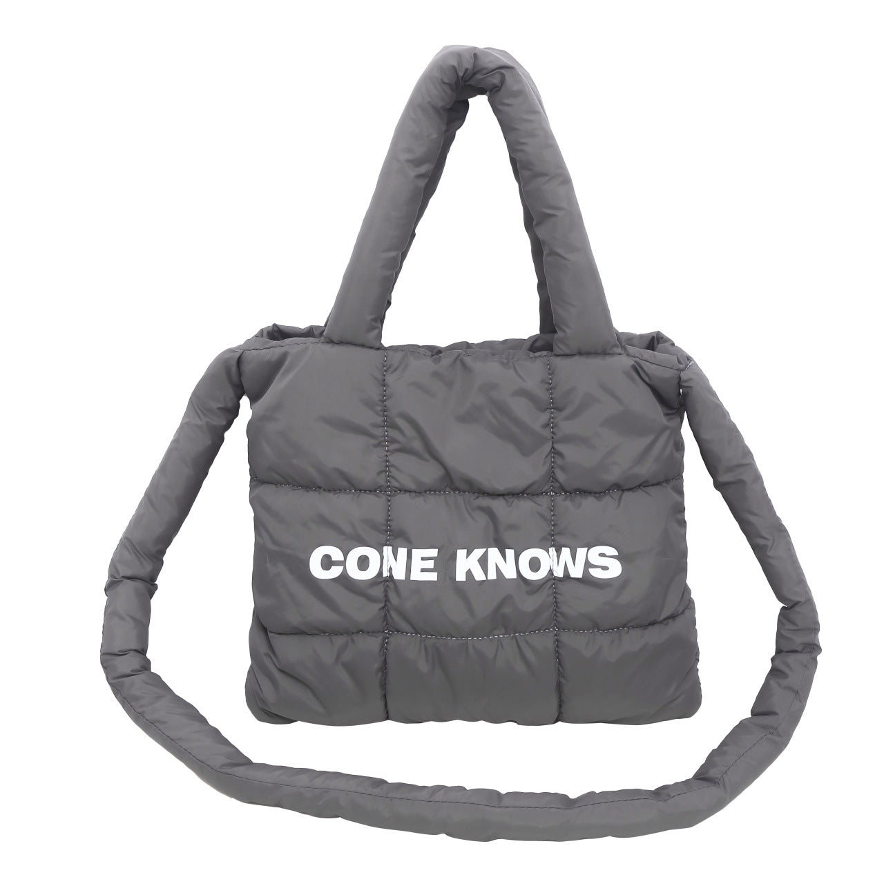 New cotton-padded bag large capacity puff bag Tote bag