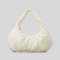 Simple and lightweight shoulder bag nylon cloth cotton cloud armpit large capacity handbag