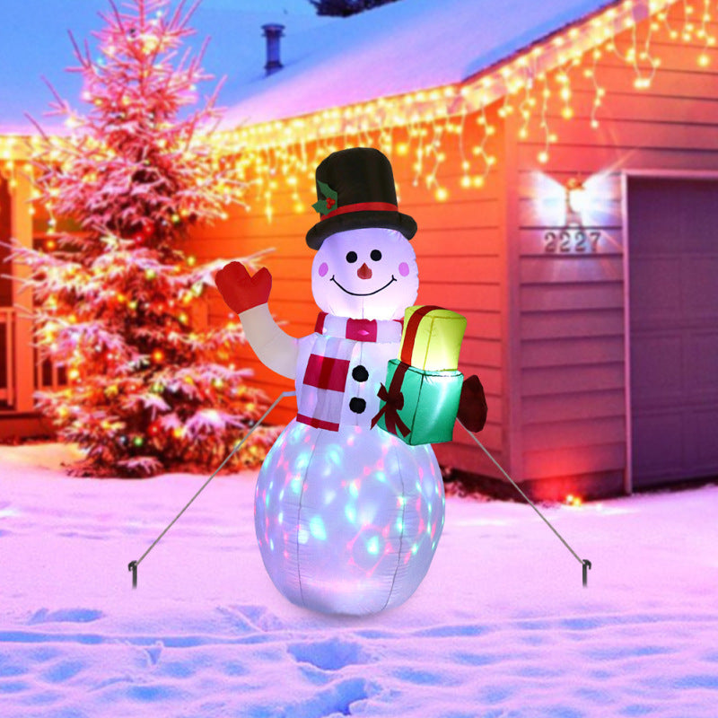 Christmas inflatable Christmas snowman inflatable Christmas model lights decorated inflatable Christmas snowman