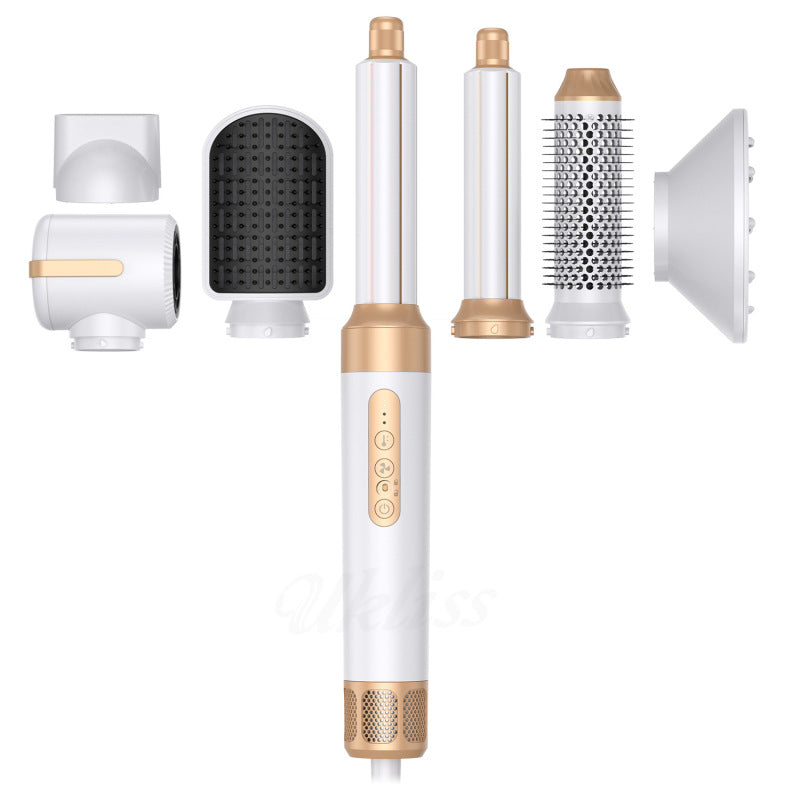 7-in-1 hot air comb Multi-functional negative ion hair comb automatic hair curler straight hair brush