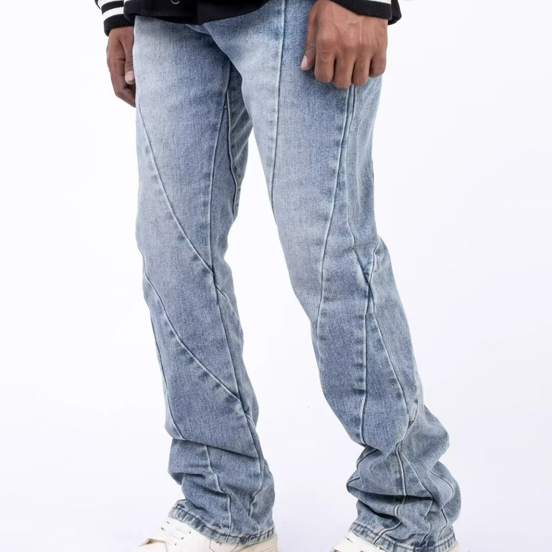 American high street side three-bar jeans and pants men and women