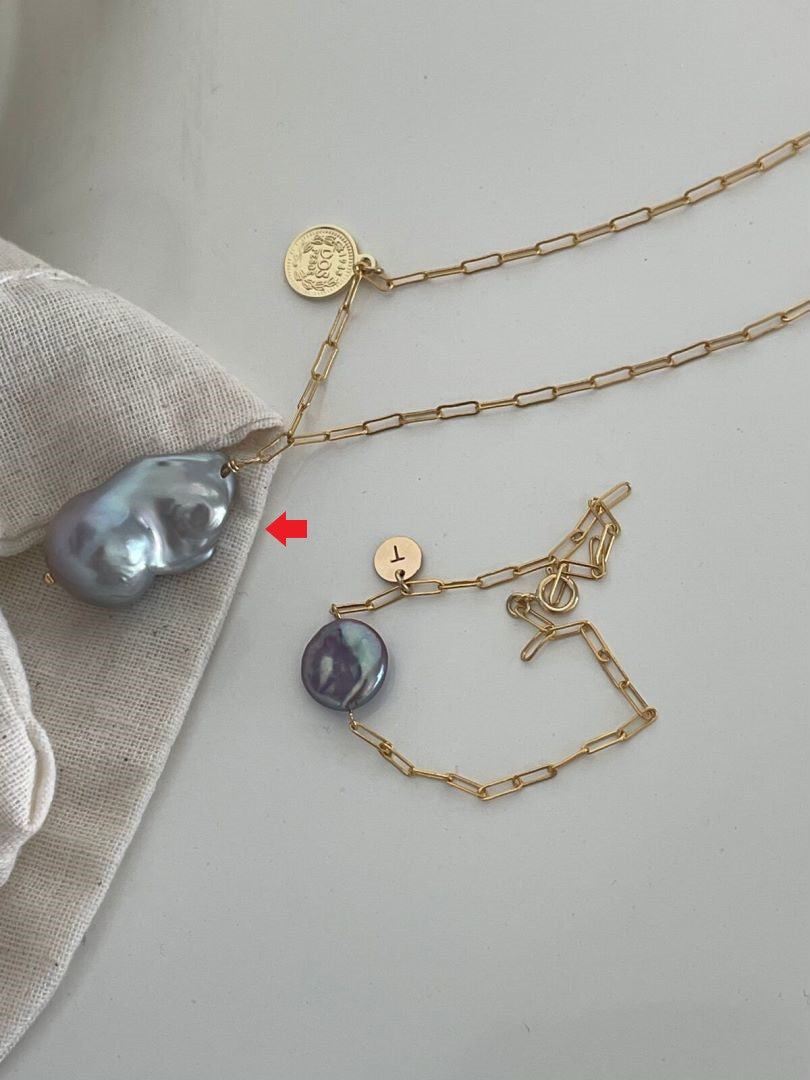 Natural Silvers Baroque Gold Freshwater Pearls pendant romantics gifts 