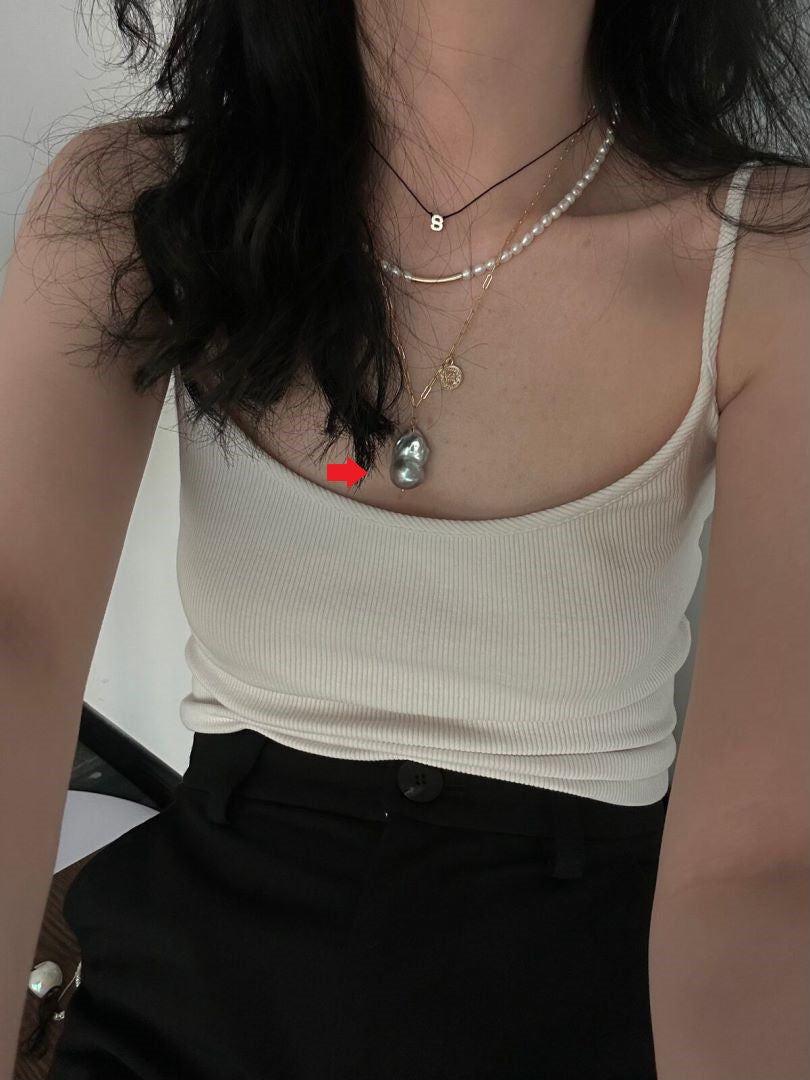 Natural Silvers Baroque Gold Freshwater Pearls pendant romantics gifts 