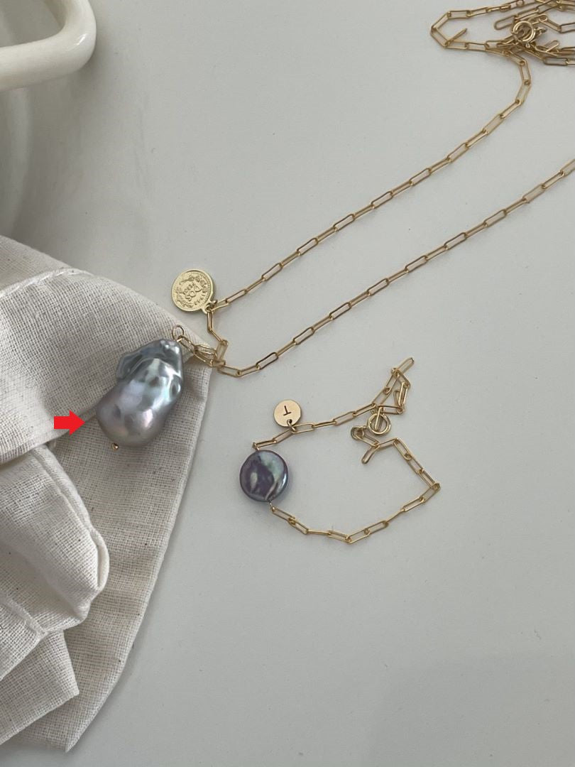 Natural Silvers Baroque Gold Freshwater Pearls pendant romantics gifts 