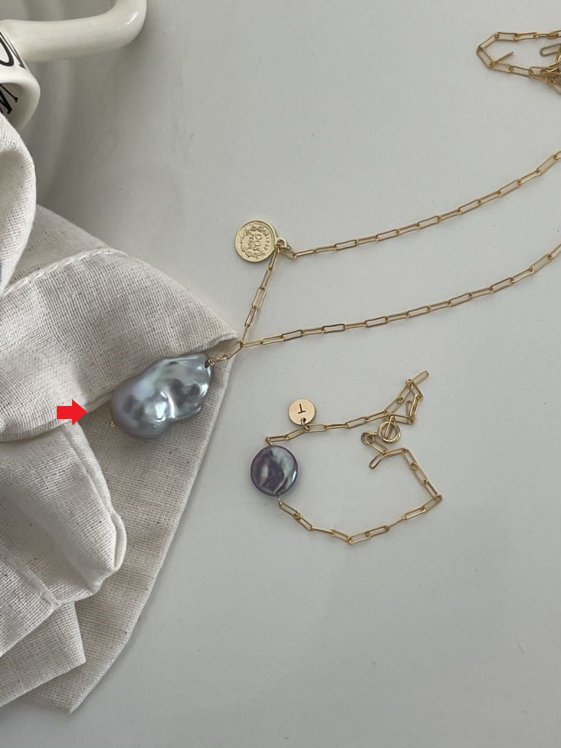 Natural Silvers Baroque Gold Freshwater Pearls pendant romantics gifts 