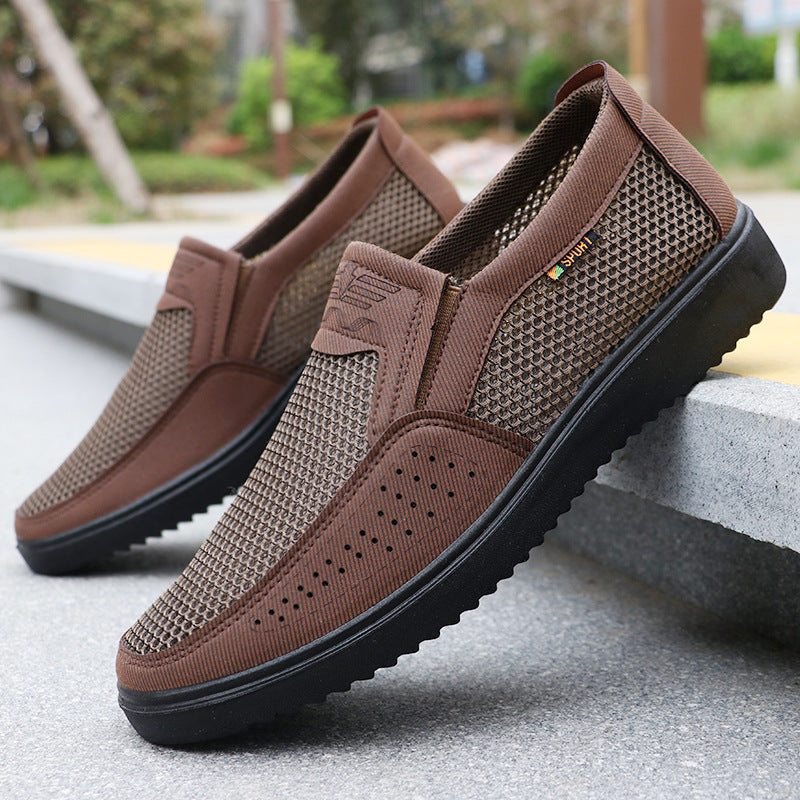 Summer Mesh Sneakers for Men Fashion Casual Walking Canvas Shoes