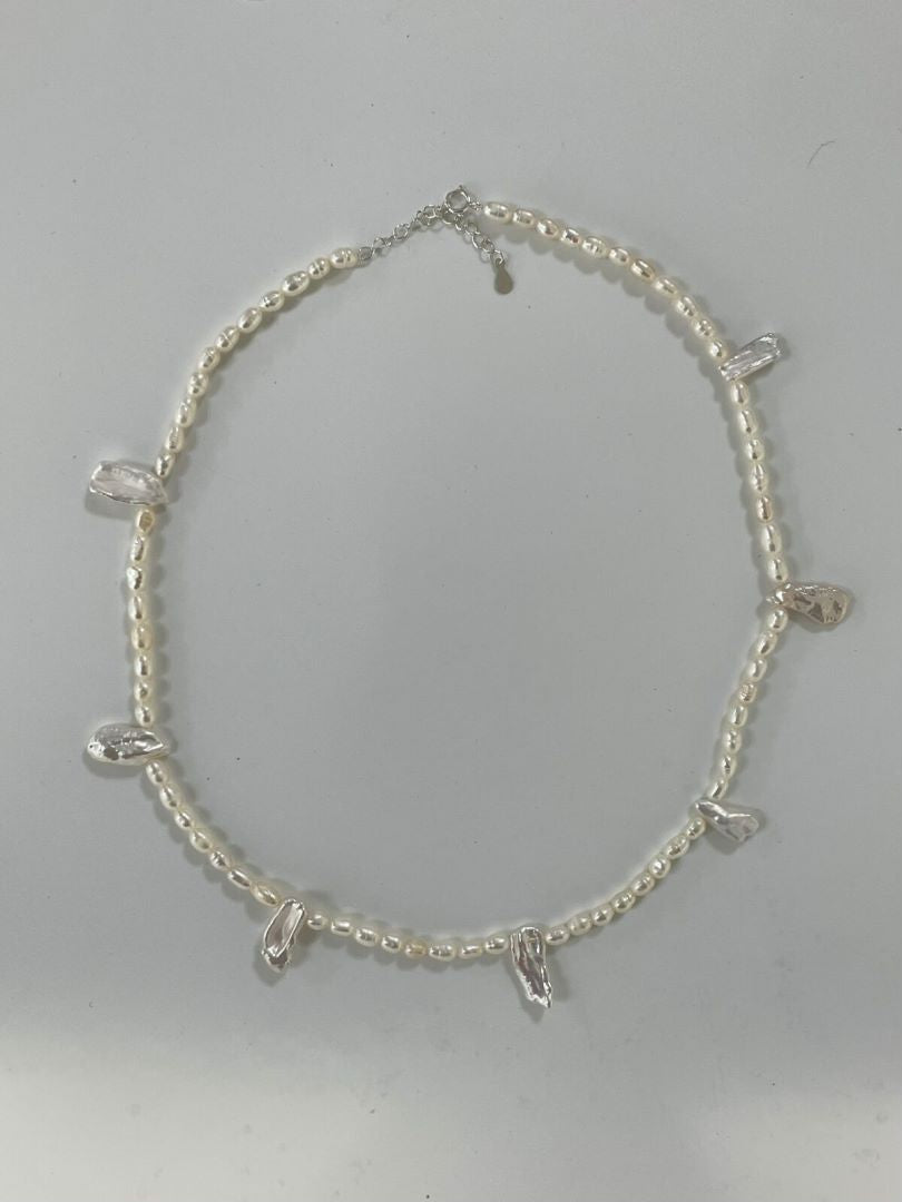 MYADDICTION Elegant Women Pearls Tassels Silver Sand Dollars Bracelets