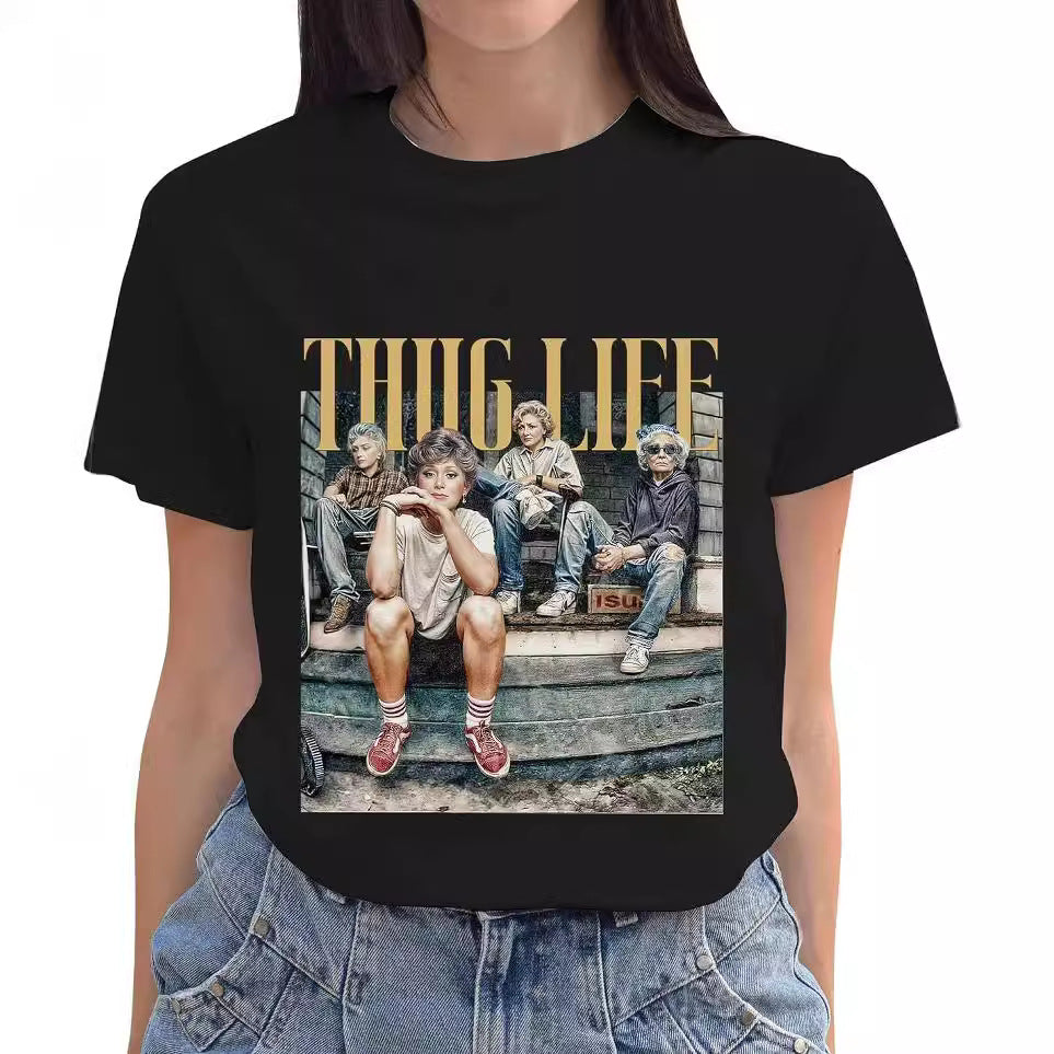 Limited Edition The Golden Girls Thug Life Halloween T-Shirt