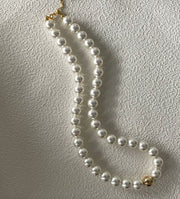 White and gold Imitations Necklace Luxury Chain Akoya Pearls Necklaces