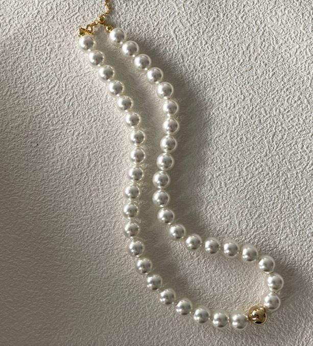 White and gold Imitations Necklace Luxury Chain Akoya Pearls Necklaces