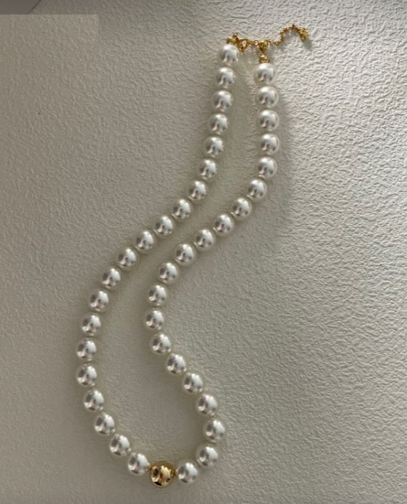 White and gold Imitations Necklace Luxury Chain Akoya Pearls Necklaces
