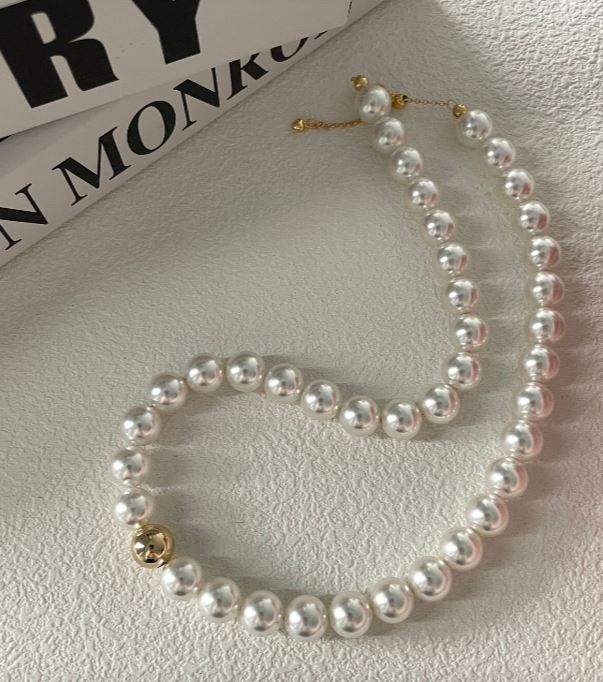 White and gold Imitations Necklace Luxury Chain Akoya Pearls Necklaces