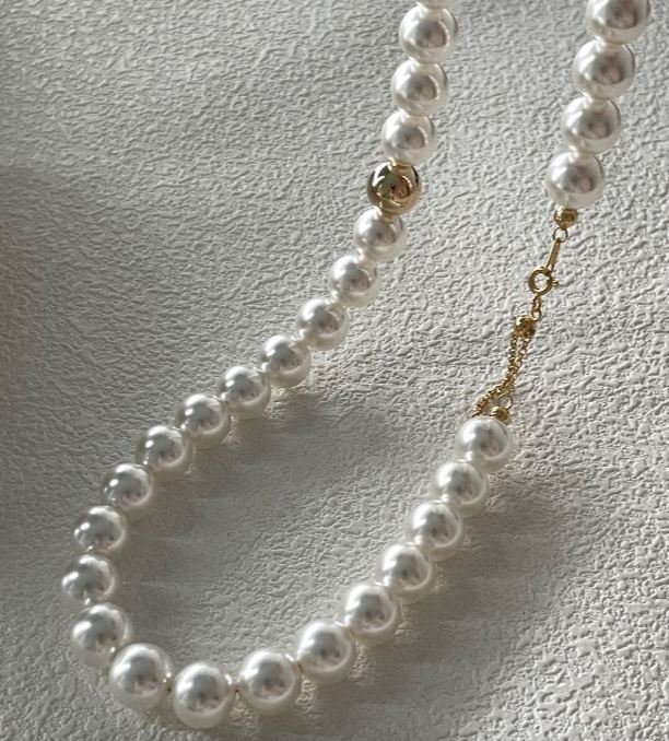 White and gold Imitations Necklace Luxury Chain Akoya Pearls Necklaces
