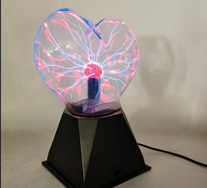 6-inch Heart Shape Electric Ion Lamp Electric Ion Magic Plasma Heart Glow Ball