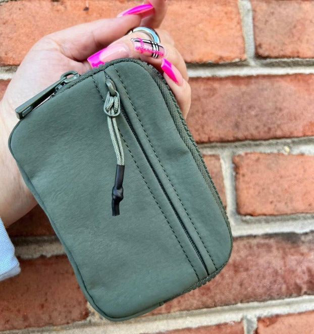 Nylon multi-functional card & keychain bag