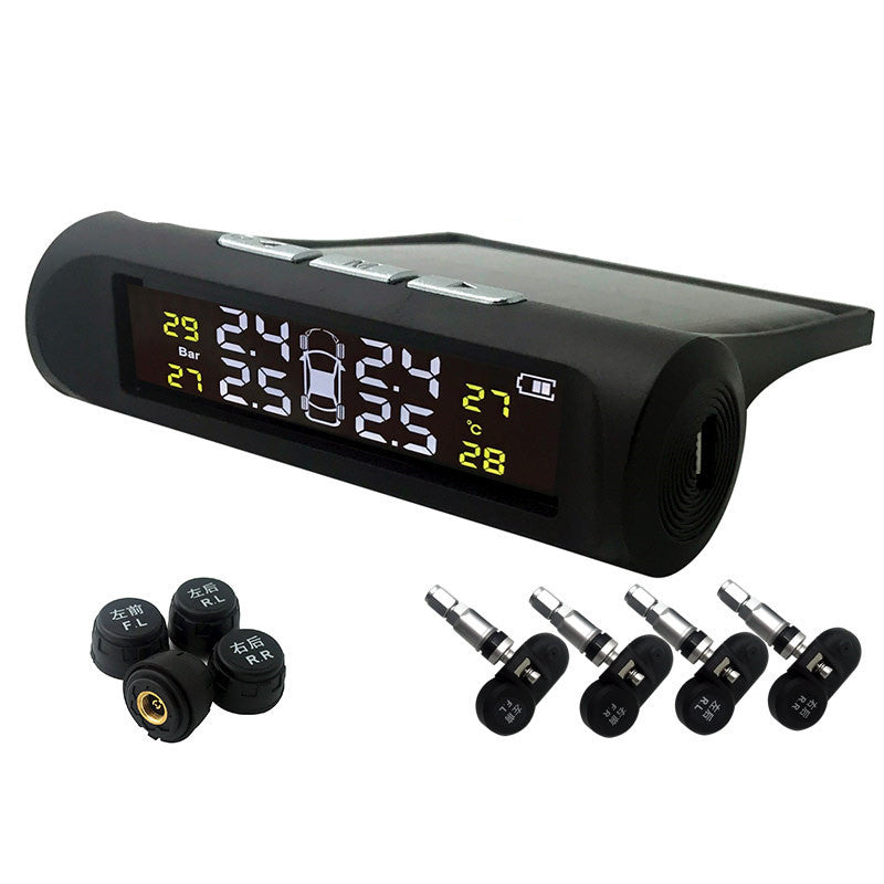 Built In System Car Solar Wireless Tire Pressure Monitor