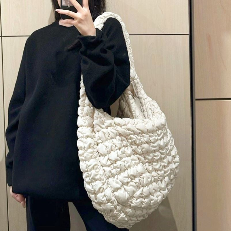 Cloud bag bubble bag Hipster skew straddle bag Puff bag underarm bag