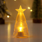 Christmas decorations Christmas tree transparent crystal nightlight electronic candle atmosphere decoration