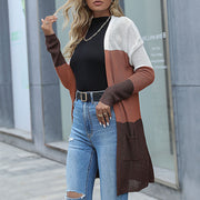 Long-sleeved sweater cardigan jacket