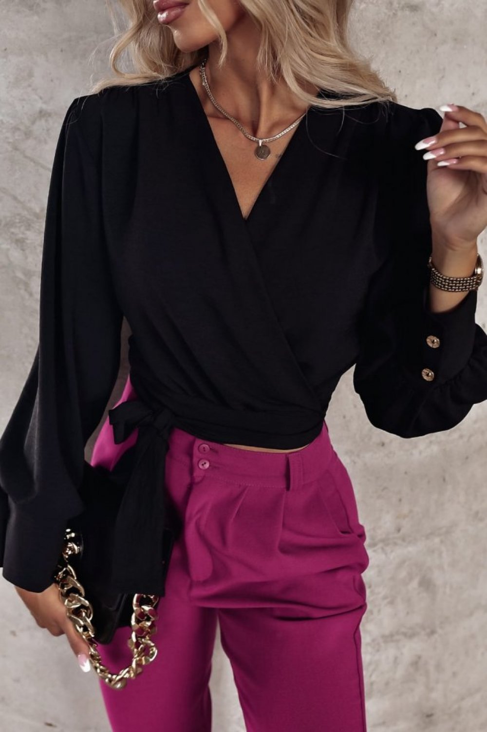 New women's  flared sleeve blouse