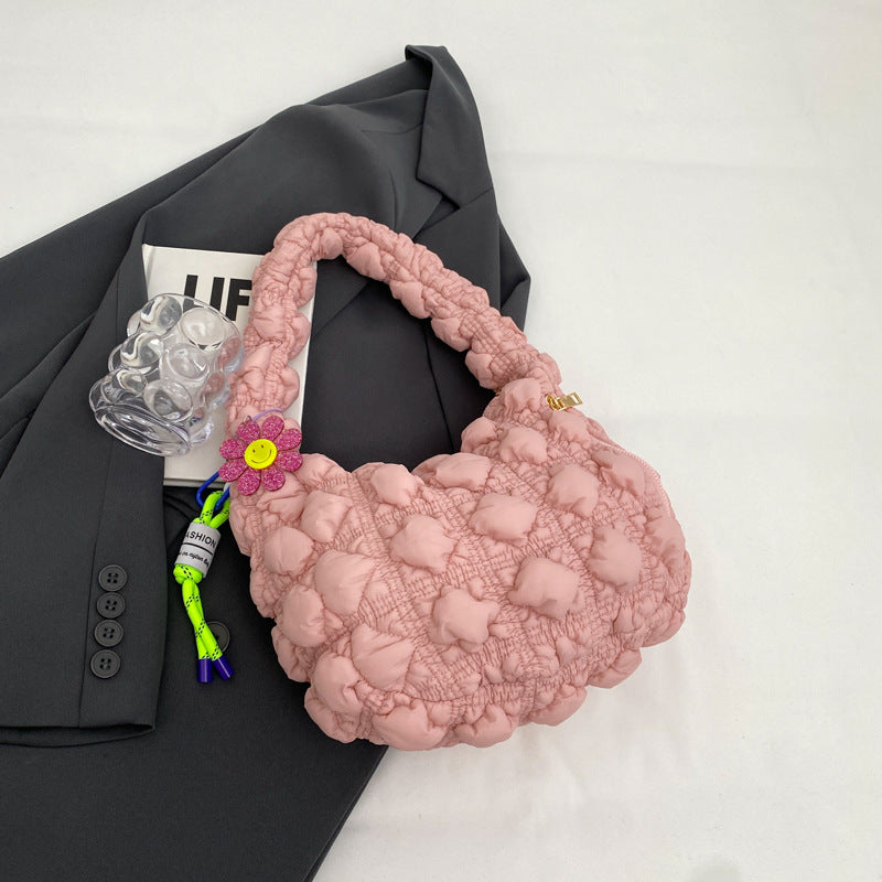 Bubble bag casual underarm bag cotton jacket dumpling bag cloud bag