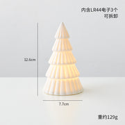 NUCHI Christmas Nordic ceramic Christmas tree tabletop ornaments Glow Christmas Snowman House Christmas