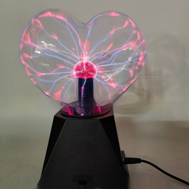 6-inch Heart Shape Electric Ion Lamp Electric Ion Magic Plasma Heart Glow Ball