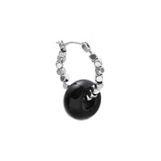 Wild sunflower fashion new retro style tiger eye stone black agate spot stone natural stone ear le earrings