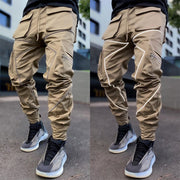 Personality style loose multi-pocket casual cargo pants men's summer cotton men's pants