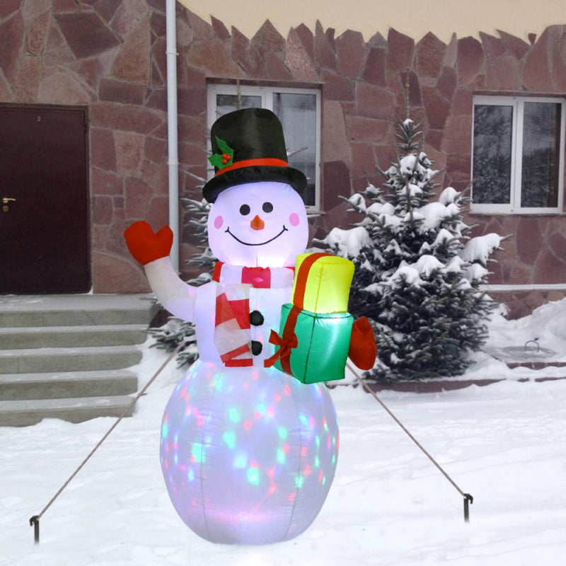 Christmas inflatable Christmas snowman inflatable Christmas model lights decorated inflatable Christmas snowman