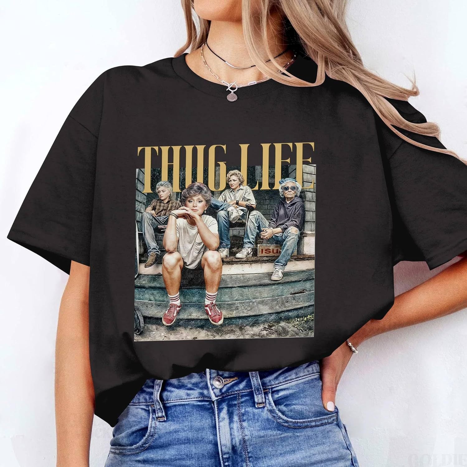 Limited Edition The Golden Girls Thug Life Halloween T-Shirt