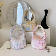 Underarm bag mini cloud pleated bag chain crossbody bag pleated puff bag