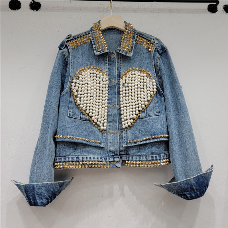 Short denim coat