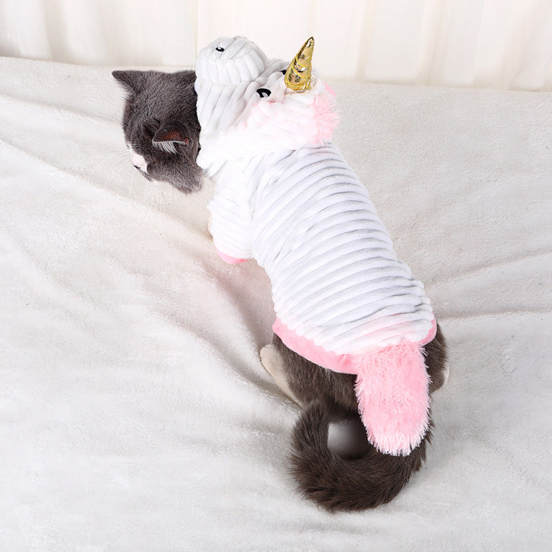 Halloween unicorn pet costume